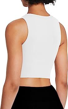 Natural Feelings Sports Bras for Women Removable Padded Yoga Tank Tops Sleeveless Fitness Workout... | Amazon (US)