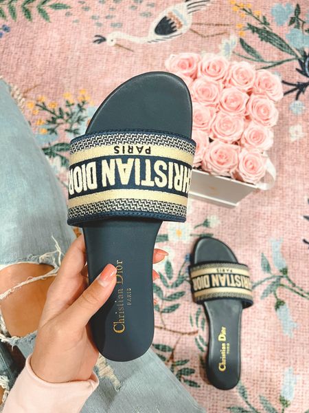 Dior slide sandals - I wear a 7.5 and get a 38

#LTKunder100 #LTKFind #LTKshoecrush