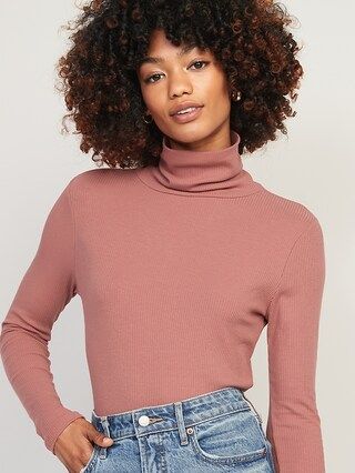 Rib-Knit Turtleneck Top for Women | Old Navy (US)