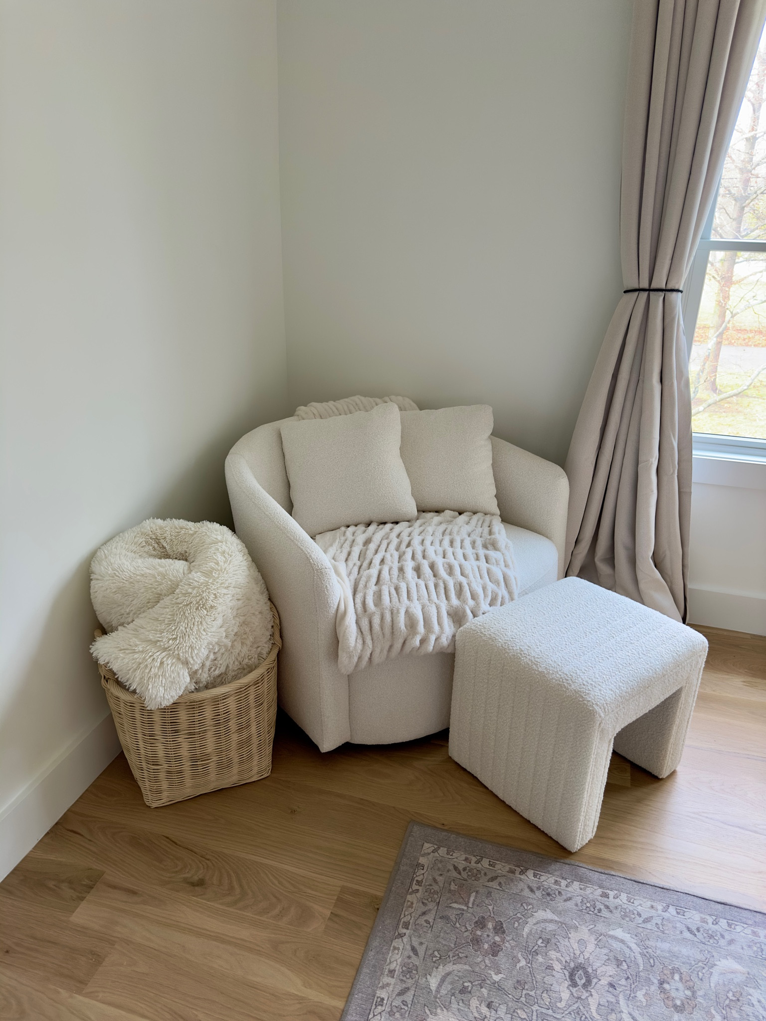Reading nook with the viral Walmart spinning chair 

// designer inspired, cb2, boucle, neutral home decor, amazon home decor, Amazon furniture, Walmart home, Target home decor, target home , neutral aesthetic 

#LTKsalealert #LTKhome #LTKfindsunder100
