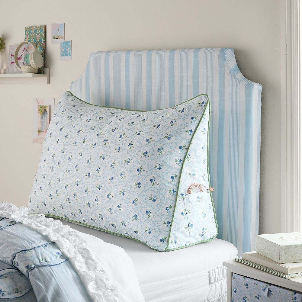 Hill House Home Clematis Scallop Floral Wedge Pillow | Pottery Barn Teen