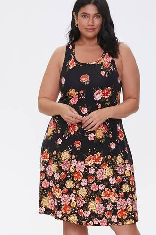 Plus Size Floral Print Dress | Forever 21 (US)