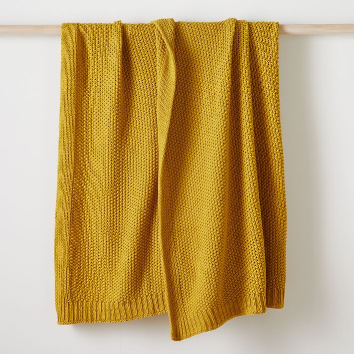Cotton Knit Throws | West Elm (US)
