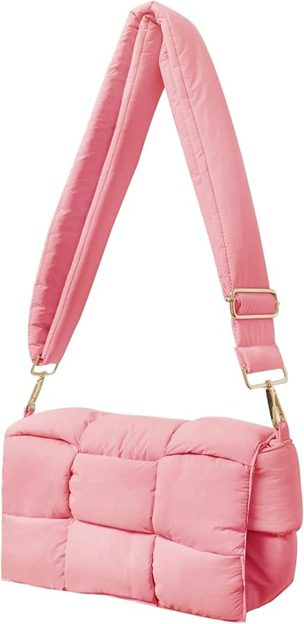 NAARIIAN Shoulder bags for women, Light-weight small puffer purses waterproof, hand-woven puffy b... | Amazon (US)