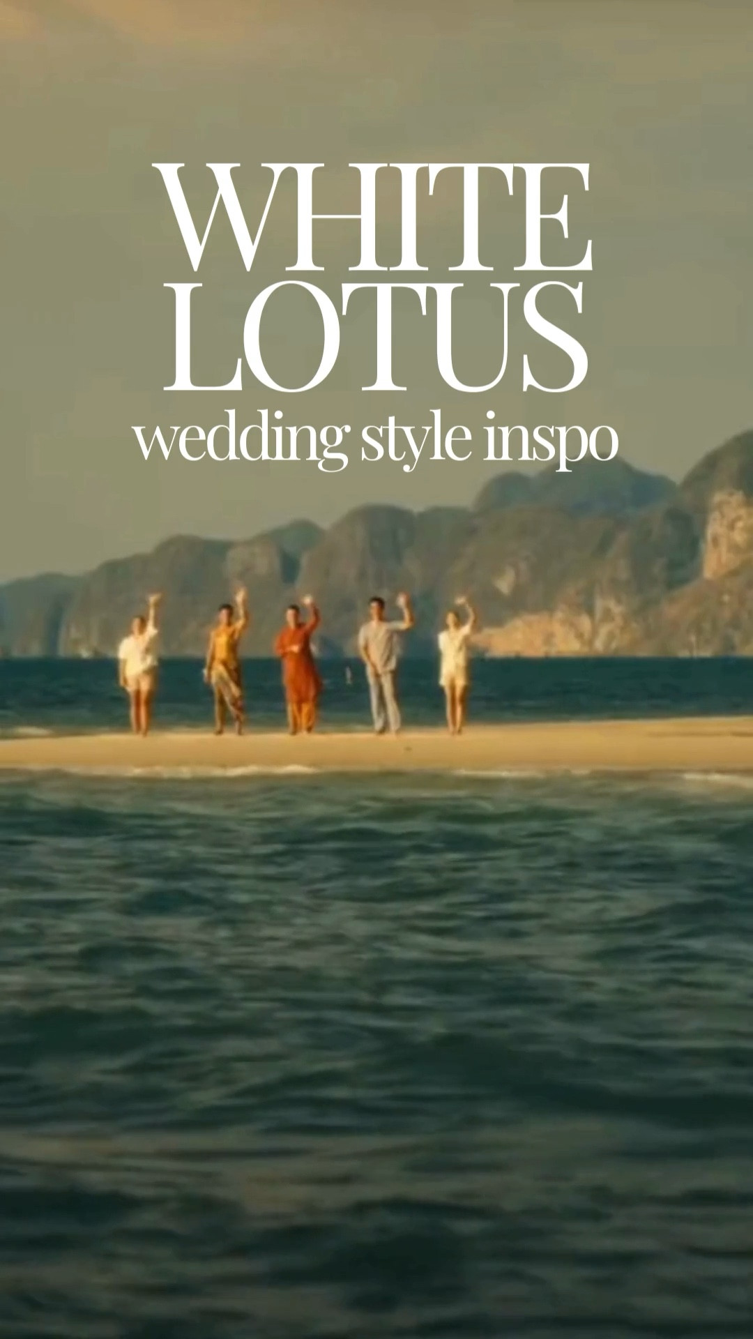 If White Lotus season 3 has you dreaming of tropical destinations, bold fashion, and island wedding vibes, we’re totally with you. If you're channeling this aesthetic for your big day (minus the chaos, of course), we’ve got you covered. Tap the link in our bio to shop the look 🍸🌺