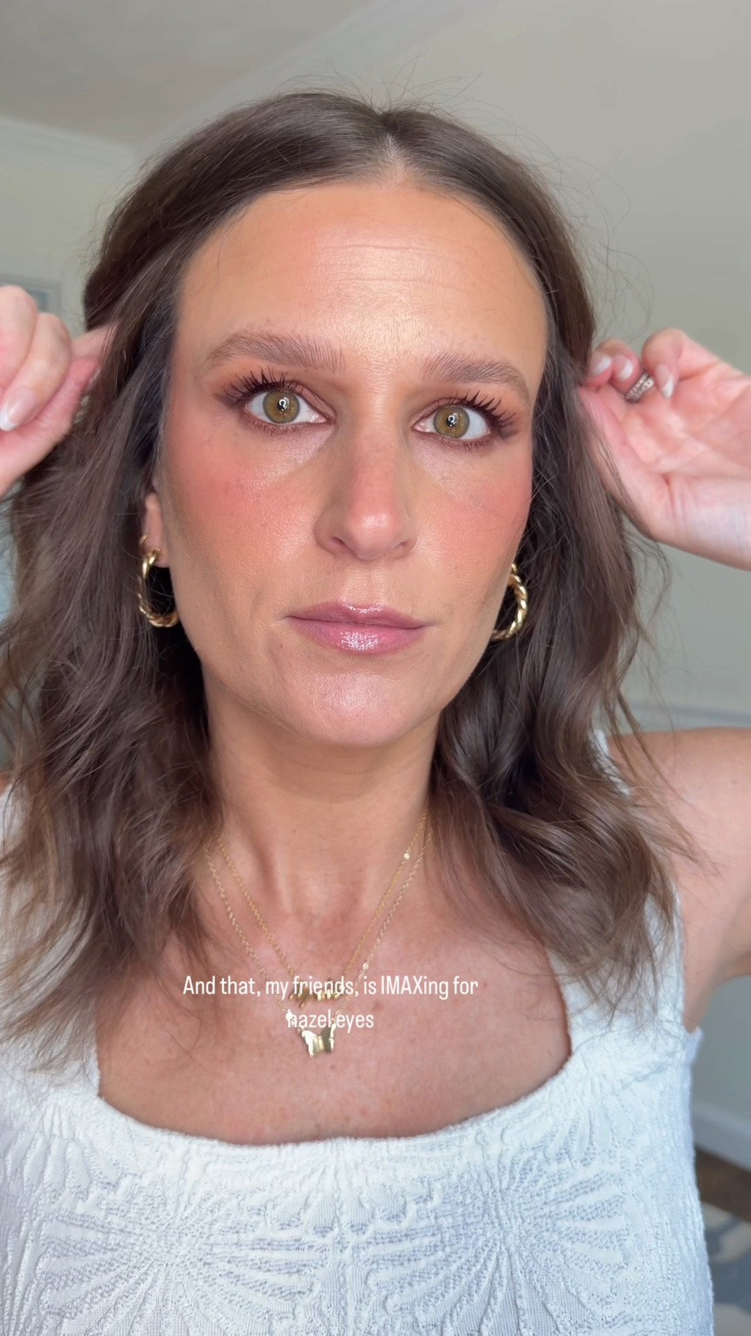 I tried the eye maxxing trend and these plum colors are making my hazel eyes pop!  Products used:

SeneGence ShadowSense in Moca Java (SeneGence.com/rachaelthomssbeauty)
Estée Lauder limited edition Trick of the Eyes Shadow Palette
Try Morphe Chroma Eyeshadow Palette in Mauve Mode 
Makeup Forever Artist Color Pencil in Limitless Brown
Maybelline Sky High Mascara in Burgundy

(Cheeks) Morphe Cheek Thrills in Honeymoon Suite
Lips: Point of Veiw Contour It Liner in Toasted Sugar
Mac Power Kiss Matte Lipstick in Girls Weekend
Eadem Lip Balm in Shaved Ice

#LTKgrwm #LTKOver40 #LTKBeauty