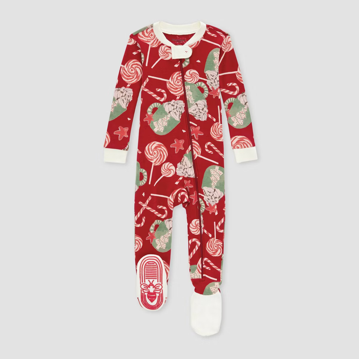 Burt's Bees Baby® Baby Organic Cotton Tight Fit Holiday Footed Pajama | Target