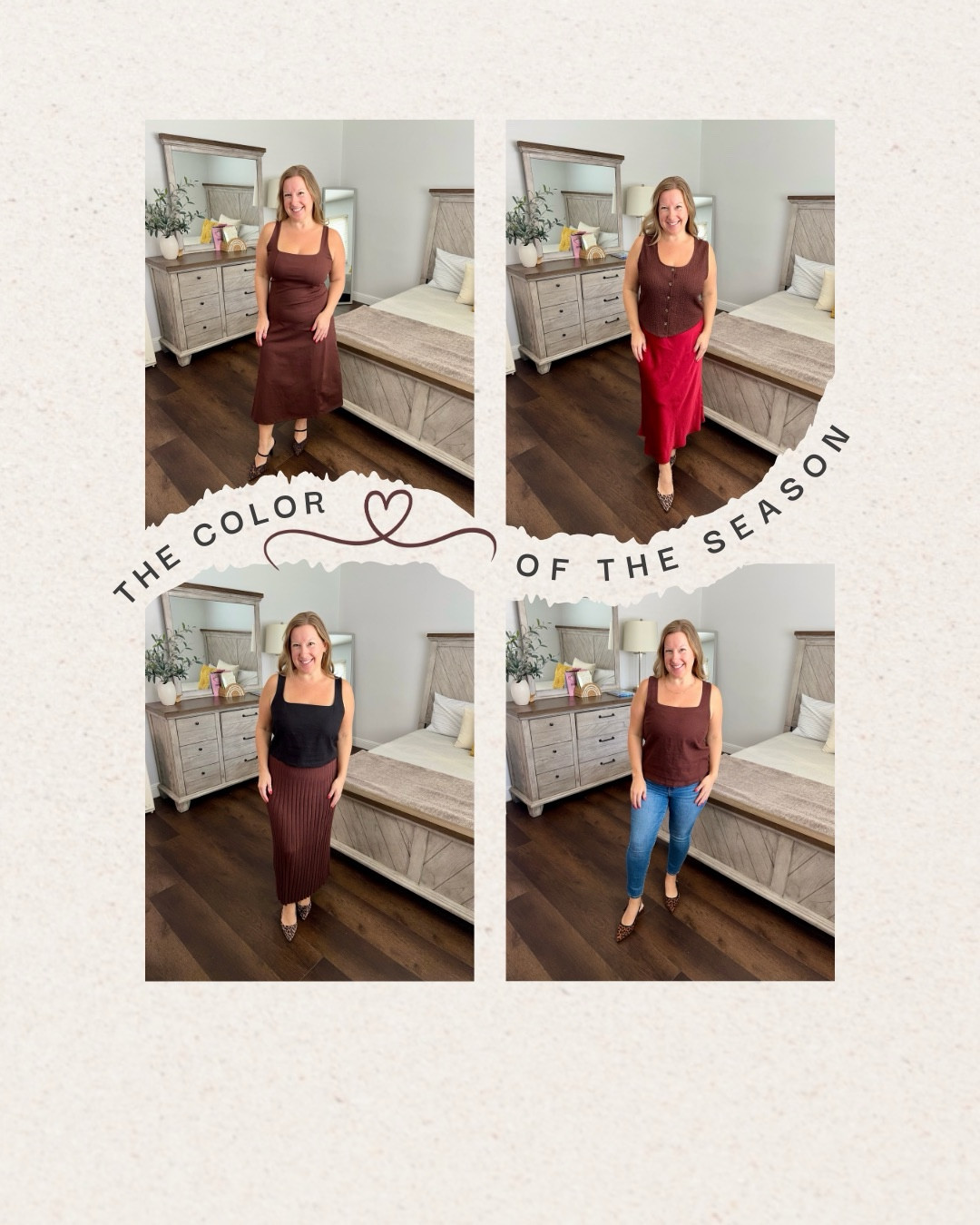 The Color of the Season 🤎
Chocolate brown is everywhere this fall and I’m not mad about it 🍂 From dressed up dinner looks to everyday casual, this rich shade is so chic and surprisingly versatile

#LTKSeasonal #LTKPetite #LTKFallSale