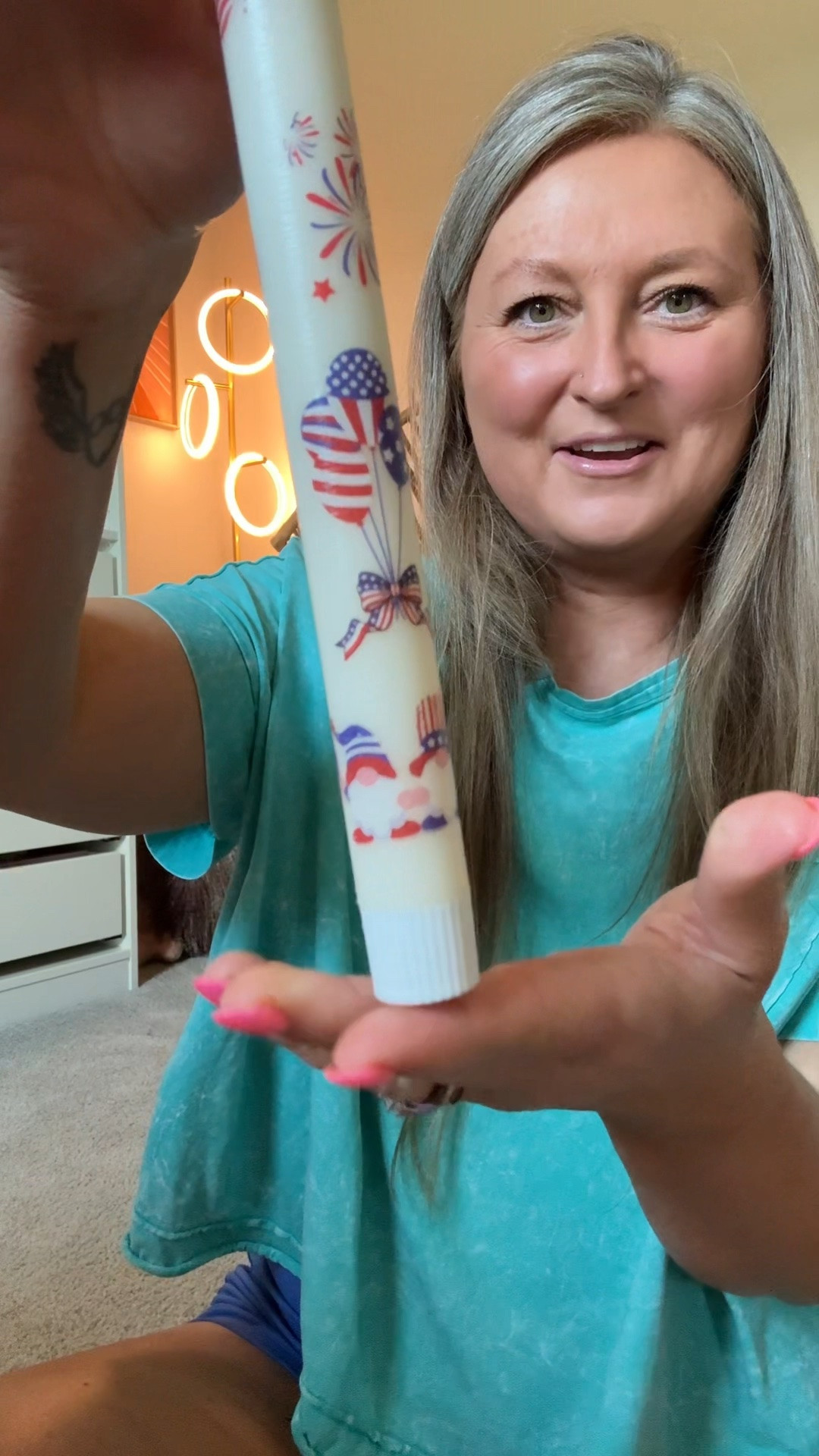 One of the easiest little DIYs EVER and honestly so cute for summer ☀️✨

All you need is candlesticks + temporary tattoos and suddenly you’ve got custom seasonal decor 🤭This would be adorable for literally every holiday too

#SummerDIY #EasyDIYProject #SeasonalDecor #DIYHomeDecor #CraftWithMe

#LTKSeasonal