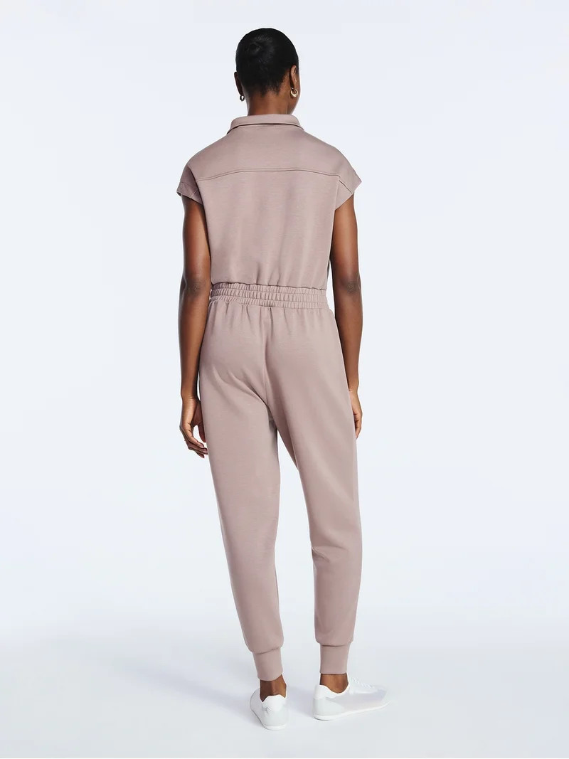 Scoop Women's and Women's Plus New Scubaknit Jumpsuit, Sizes XS-4X | Walmart (US)