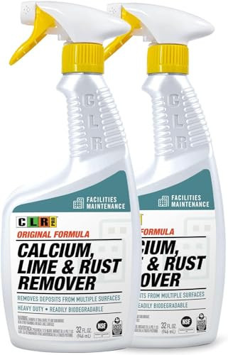 CLR PRO Calcium, Lime & Rust Remover, 32 oz. Spray Bottle, Pack of 2, Quickly Removes Calcium, Lime, Hard Water Deposits and Surface Rust Stains | Amazon (US)