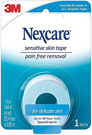 Nexcare Sensitive Skin Low Trauma Tape 1 in x 144 in 1 ea (Pack of 4) | Amazon (US)
