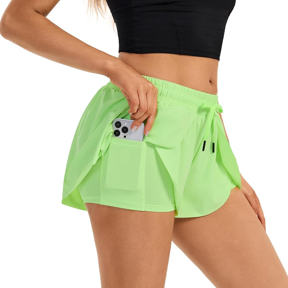 Running Shorts Butterfly Skirt Spandex | Amazon (US)