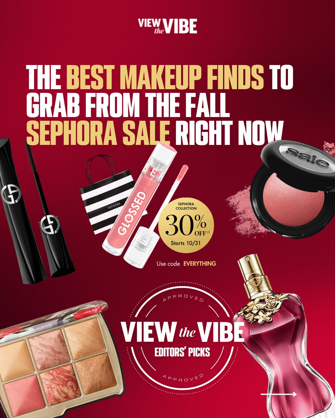 UP TO 30% OFF: 🛍️✨It’s officially savings season at SEPHORA. The annual Sephora Canada Savings Event is in full swing — Rouge members got first access, but starting today VIBs save 15% and Insiders 10% until November 10. Plus, enjoy 30% off Sephora Collection, free shipping for all, and (for the first time ever) same-day delivery from November 4–7.

Our beauty editor @forevermursal  tested more products than we can count, and narrowed it down to the picks actually worth adding to cart this season. So you don’t have to.

Visit ViewtheVIBE.com, via our link in bio or stories for our full round up of Tried, Tested and True editors picks that you MUST GRAB from the SEPHORA sale today. 
——
#TorontoVIBES 
#SephoraSale 

#LTKbeauty #LTKcanada