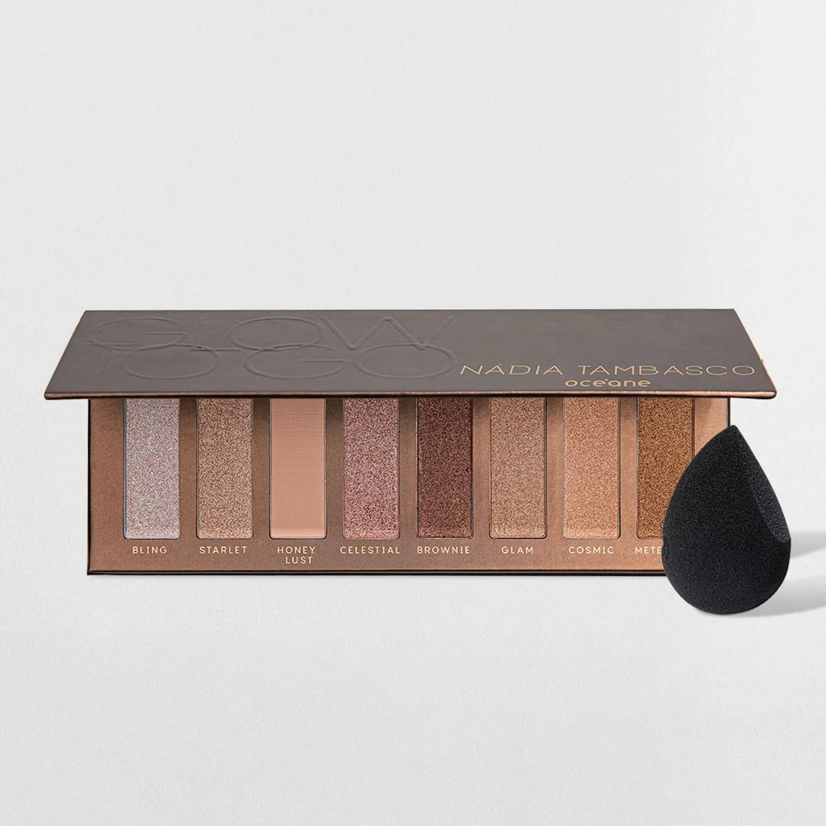 Paleta de Sombras + Esponja de Maquiagem Flat Drop Edition (2 Produtos) | Oceane (BR)