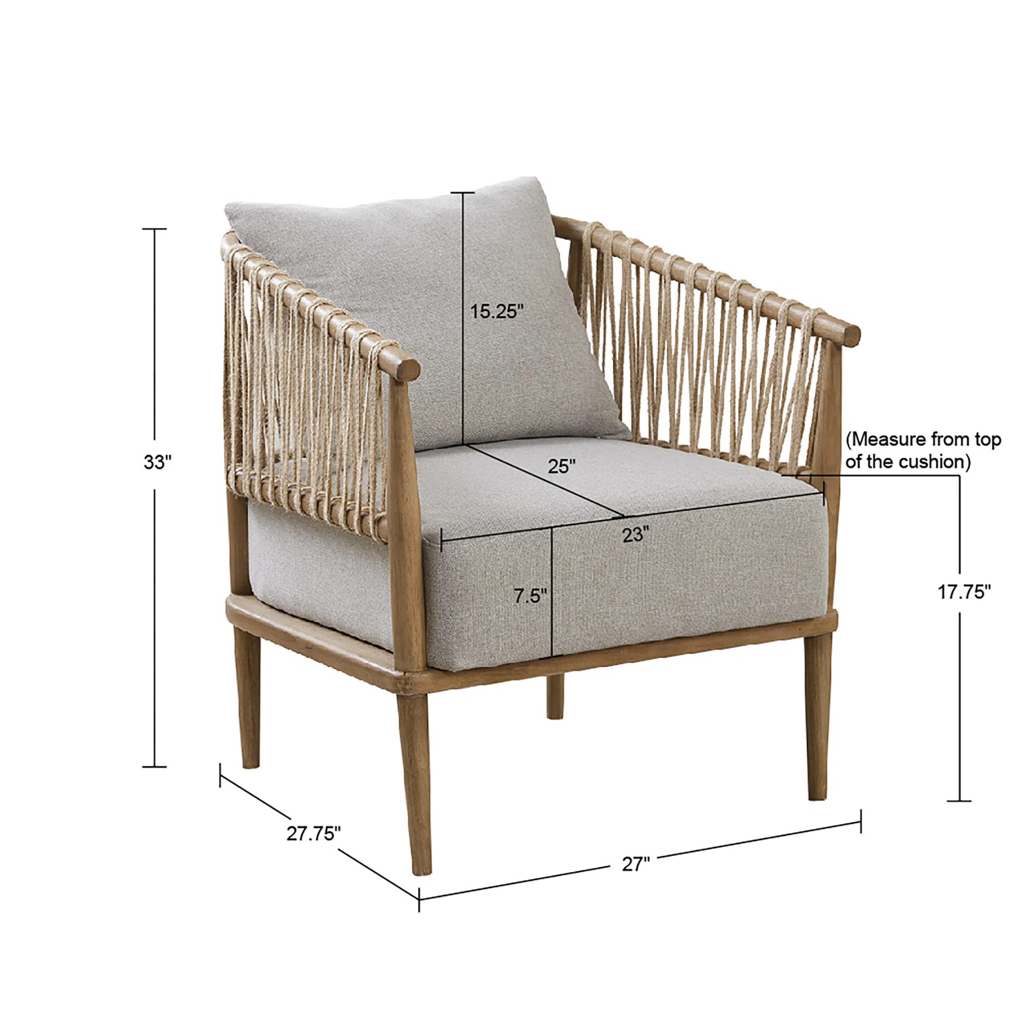 Odessa Solid Wood Upholstered Armchair | Wayfair North America