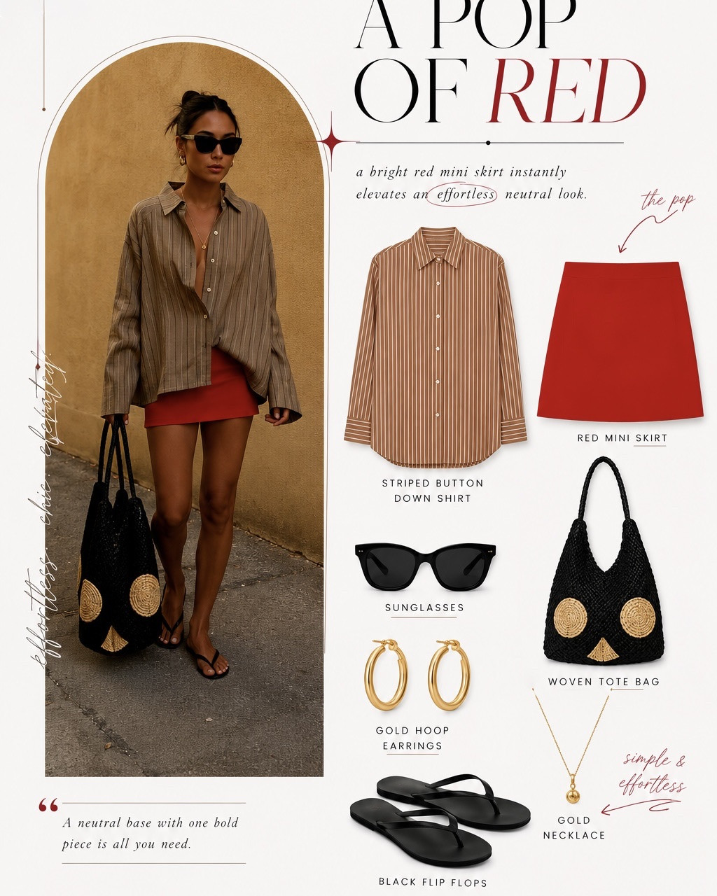 A pop of red ❤️

The easiest way to elevate your basics this summer. Sharing the pieces that make this trend feel chic, wearable, and effortless.

#LTKgrwm #LTKootd #LTKSeasonal