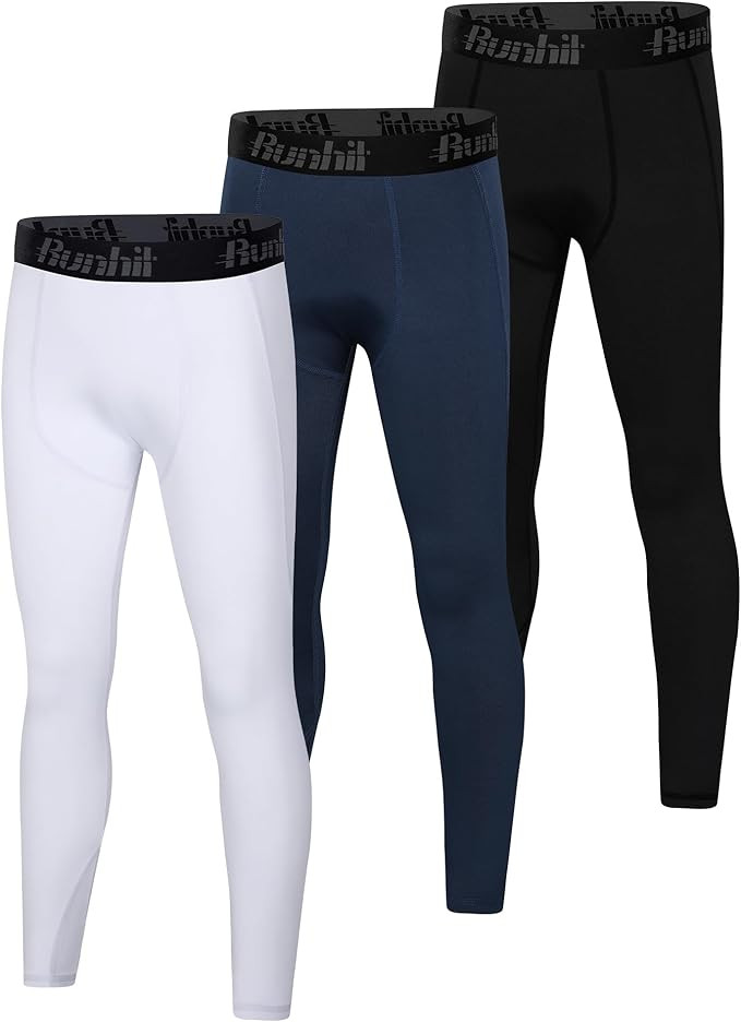 Runhit Boys Compression Leggings,Youth Athletic Tights Basketball Compression Pants,Boys Base Lay... | Amazon (US)