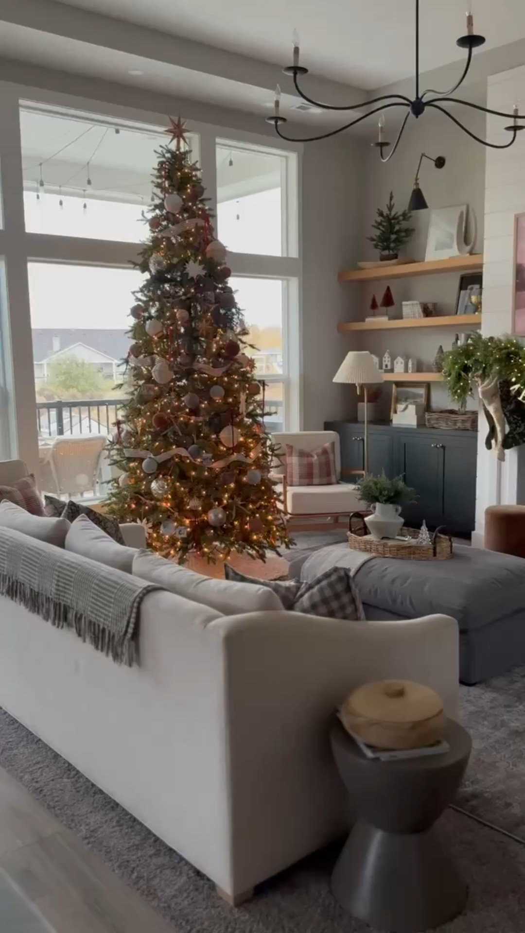 Last year’s holiday living room! I can’t believe how much our home has changed from 2024 to 2025. We had a 10’ tree last year that was a bit more slim, and this year our 9’ upturned tree was definitely the focal point. 

#LTKHoliday #LTKHome #LTKSaleAlert