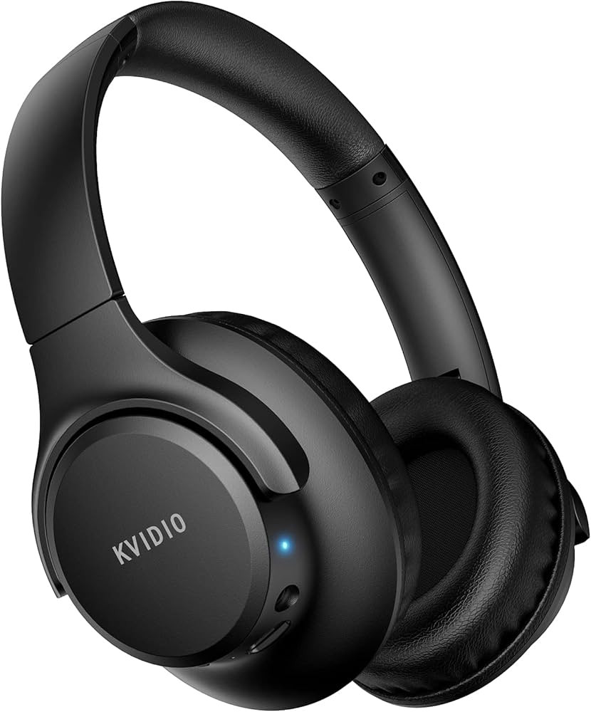 KVIDIO Bluetooth Headphones Over Ear, 65 Hours Playtime Wireless Headphones with Microphone, Fold... | Amazon (US)