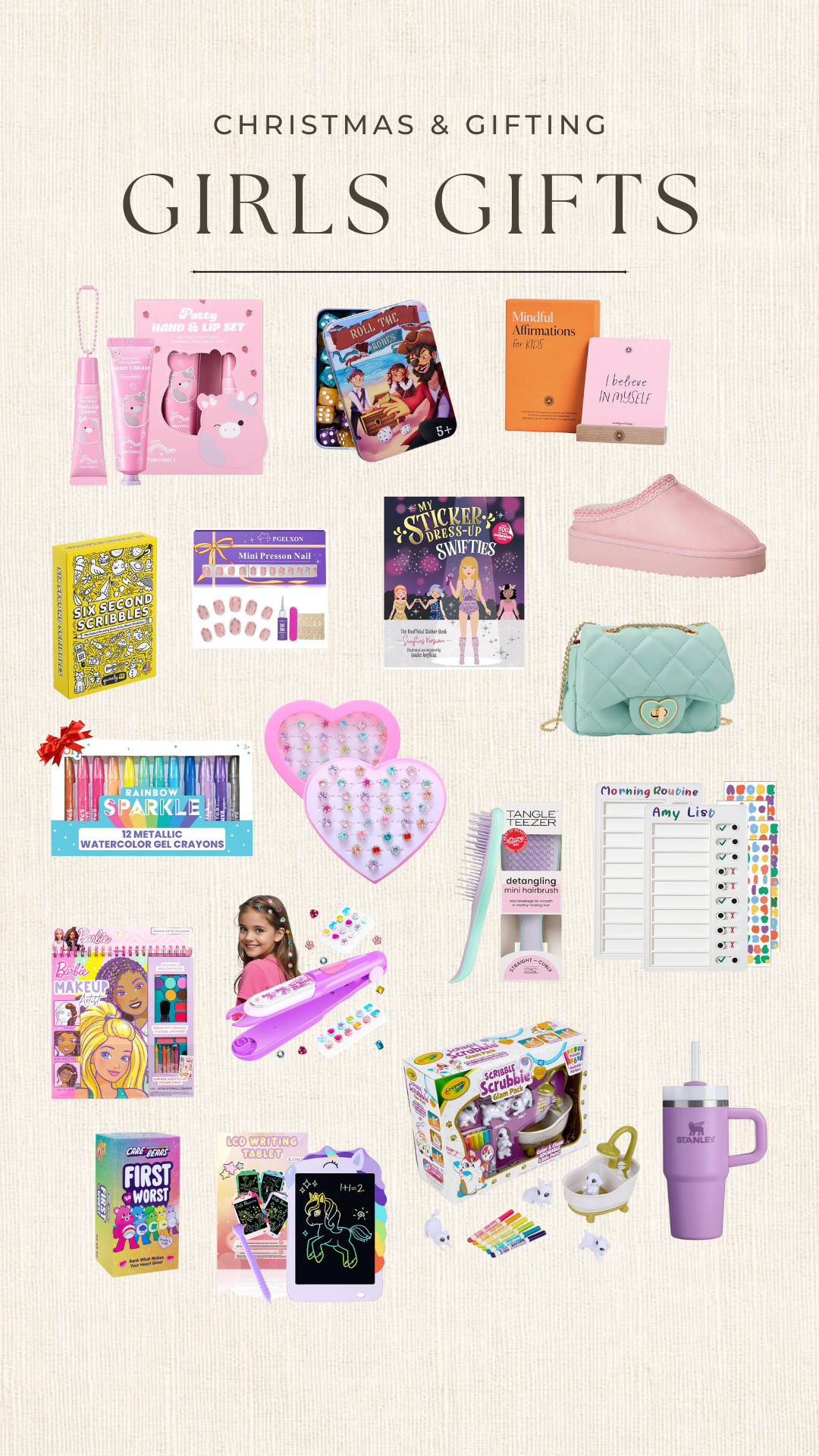 For the little girls in your life! Beyond more toys for the toy bin. Things she can grow with. I think I would want these if I was 8! 🫶🏻
.
.
.
christmas gifts, holiday gifting, kids, toys, daughters, daughter, niece, grandaughter, children's, ideas 

 #LTKGiftGuide #LTKHoliday #LTKFindsUnder50