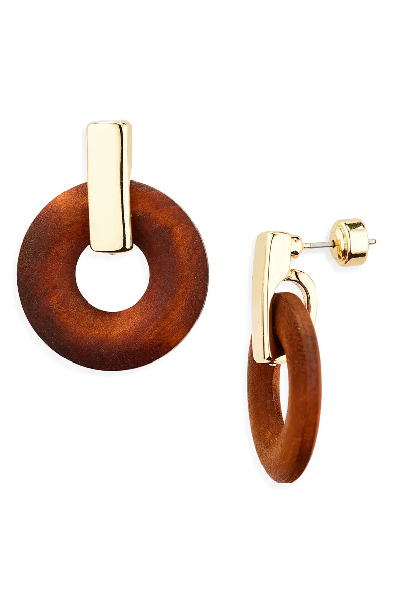 Wooden Door Knocker Drop Earrings | Nordstrom