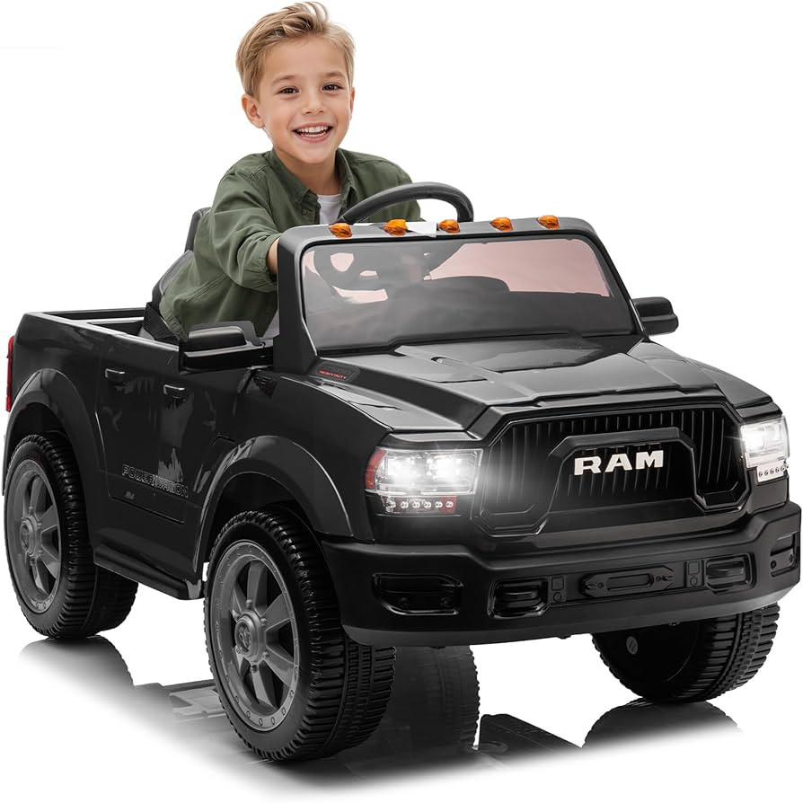 Dodge RAM 2500 Kids Electric Ride on Truck Car with Remote Control, Realistic Headlights, Horn, E... | Amazon (US)