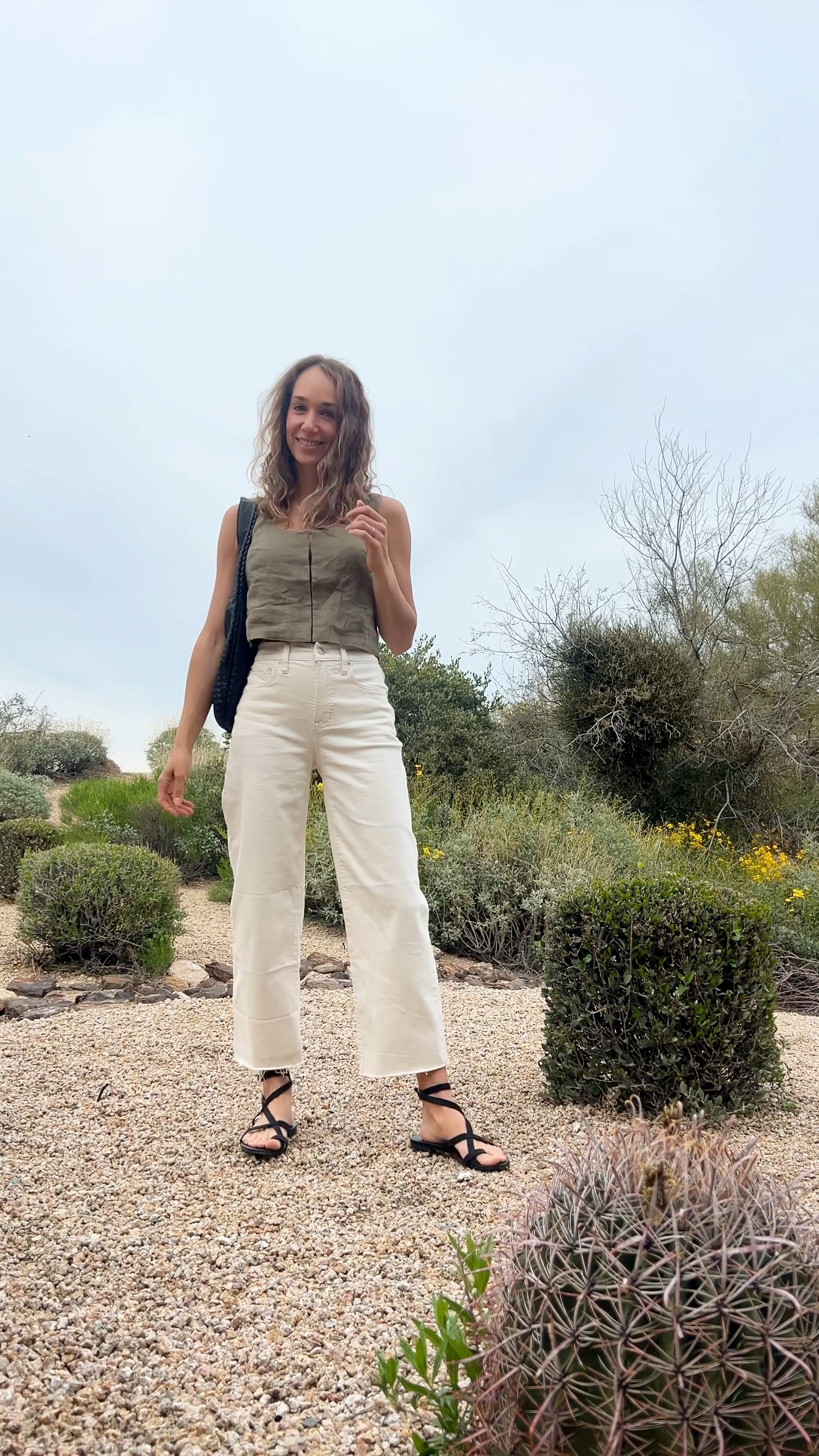 Outfit for our desert trip. White jeans, wide leg jeans, linen shirt 

#LTKshoecrush #LTKSeasonal