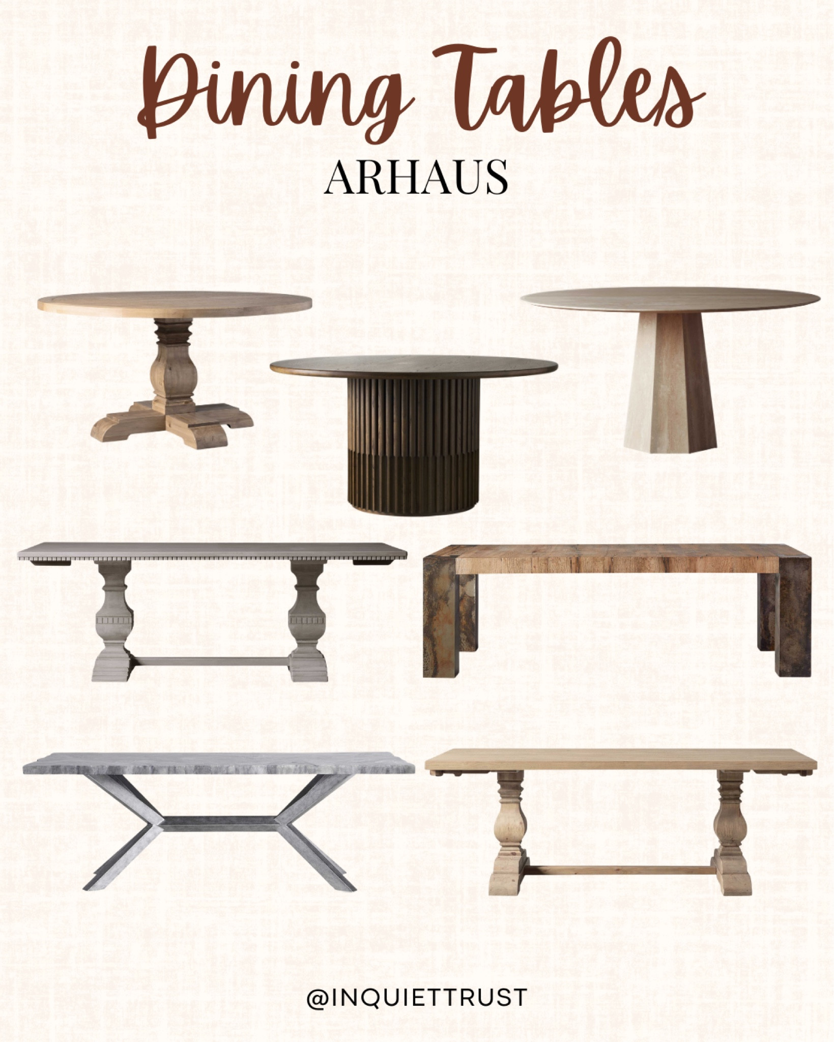 Dining tables from Arhaus for your modern home!

#homedecorinspo #diningroomrefresh #modernhomedecor #furniturefinds

#LTKFind #LTKhome