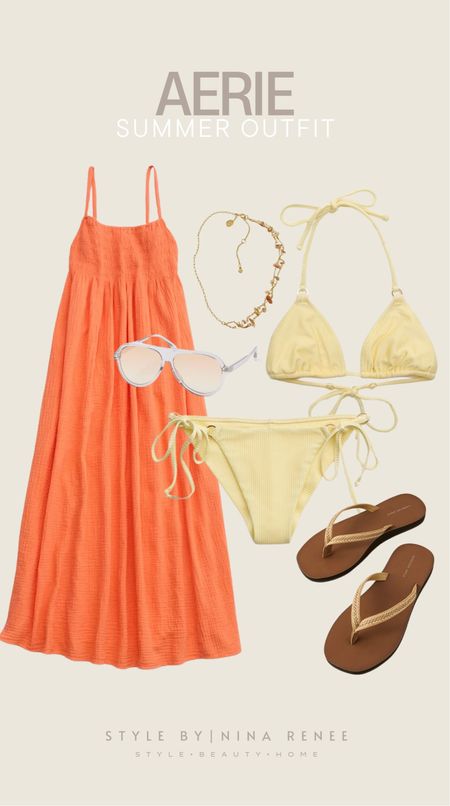 Loving all the bright colors trending this summer! Shop this summer look- all from Aerie! 🧡






Summer dress, maxi dress, summer outfit, aerie outfit, bikini, swimwear, swimsuit, swimwear cover up, necklace, jewelry, sandals, sunglasses

#LTKFindsUnder100 #LTKStyleTip #LTKSwim