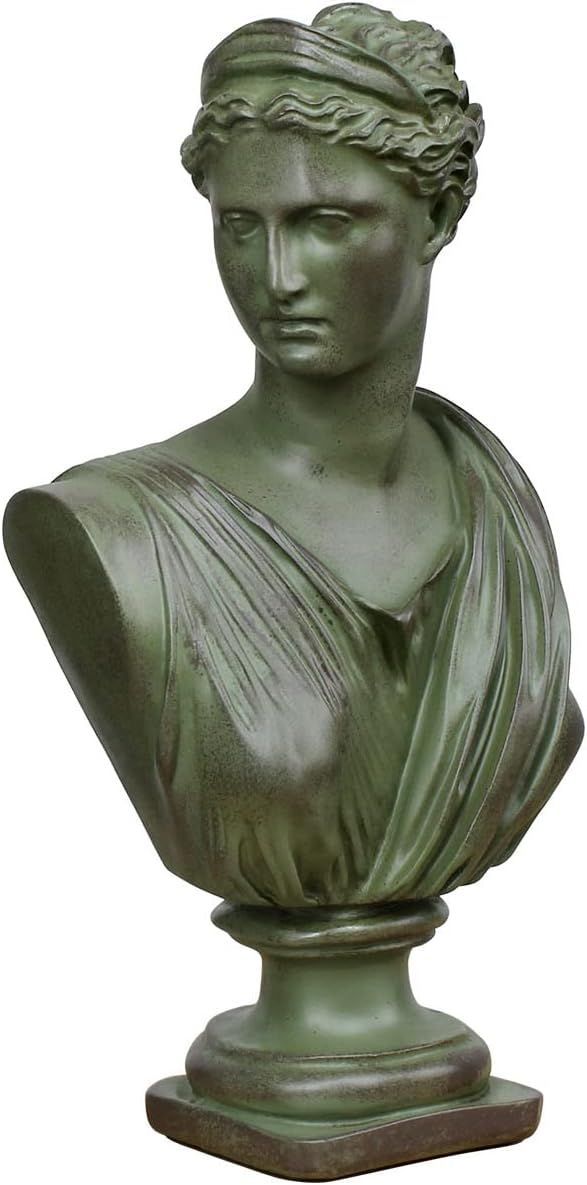 Beonueni 12 Inch Roman Goddess of Wisdom Bust Statue Gypsum Statue Replica Sculpture Figurine Hom... | Amazon (US)