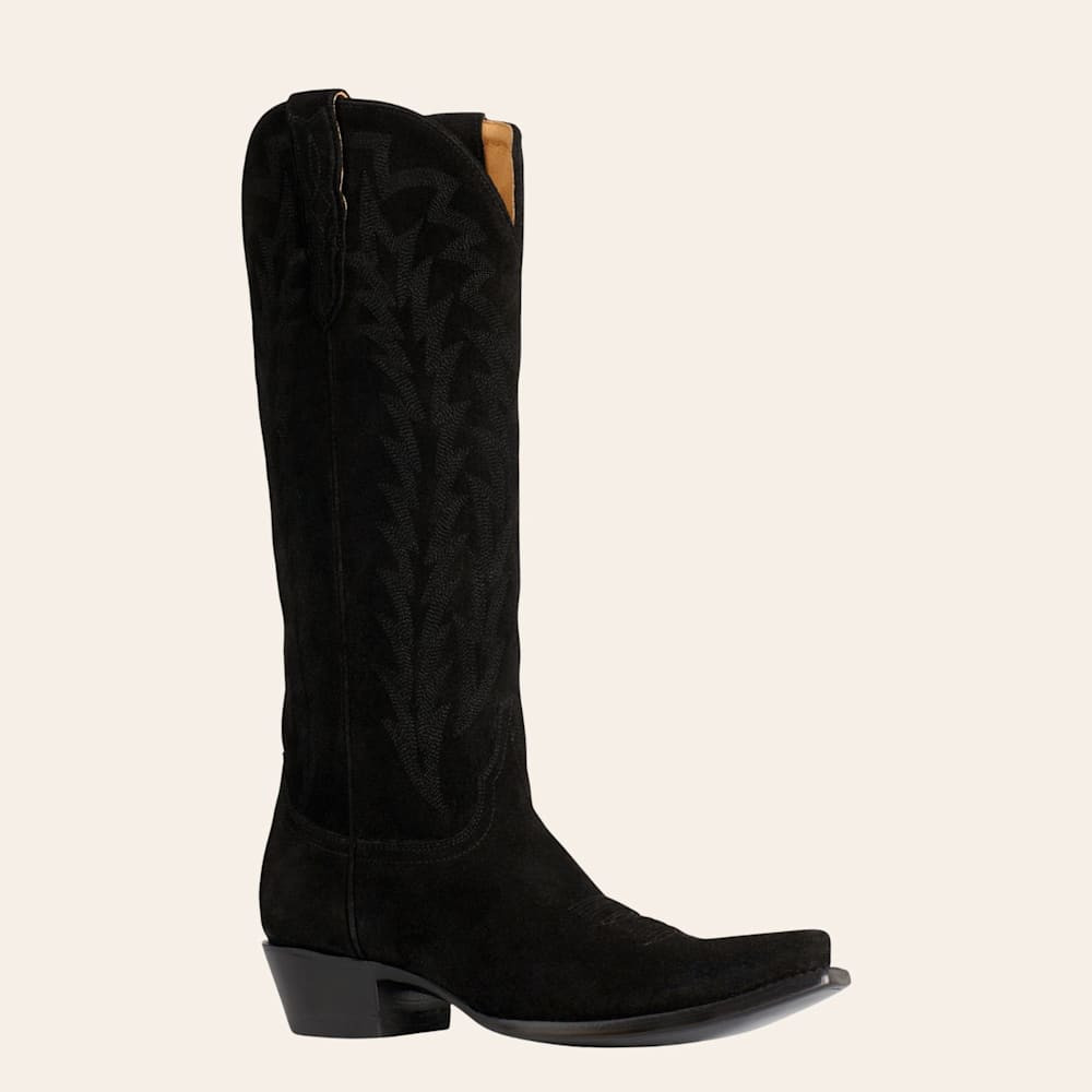 JRC & Sons Women’s Whitney Black Suede Snip Toe Cowboy Boots | Cavender's
