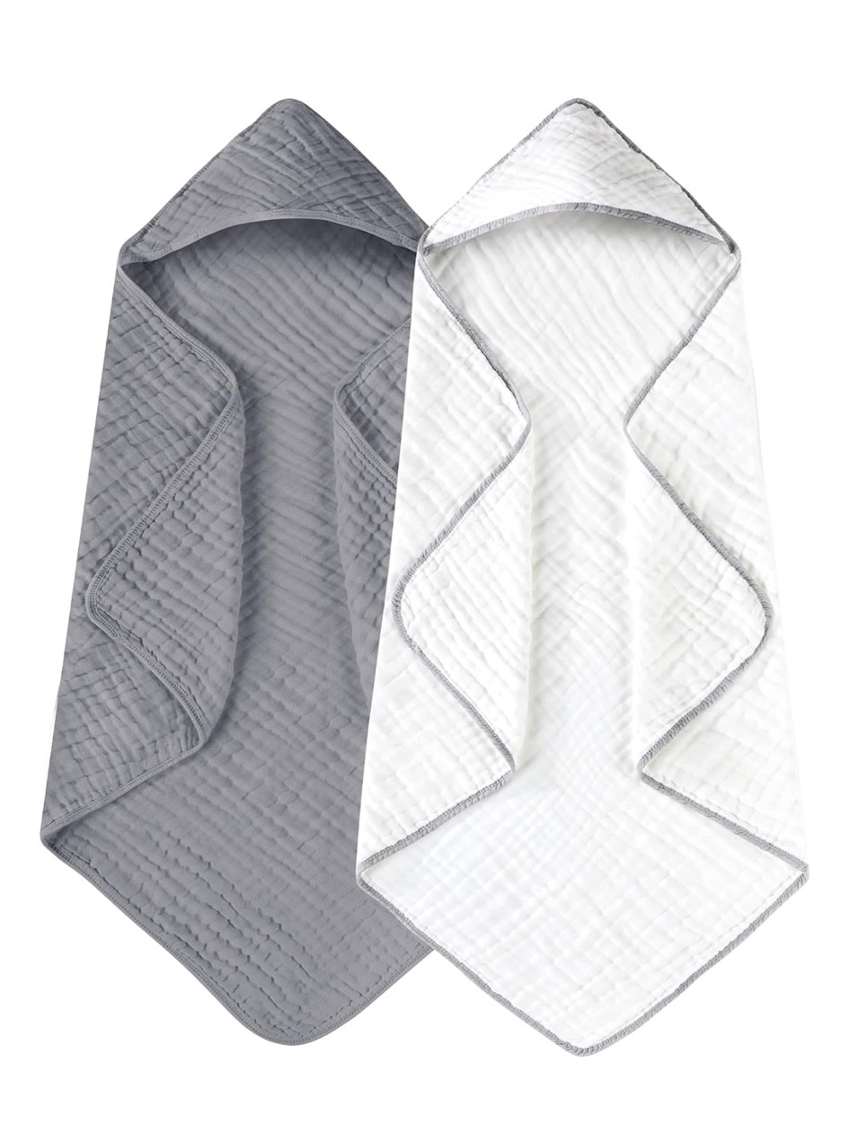 Yoofoss Hooded Baby Towels for Newborn 2 Pack 100% Muslin Cotton Baby Bath Towel with Hood for Babies, Infant, Toddler and Kids, Large 32x32Inch, Soft and Absorbent Newborn Essential

#LTKSaleAlert #LTKBaby #LTKKids