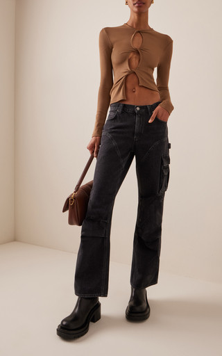 Nera Flared Cotton Denim Utility Pants | Moda Operandi (Global)