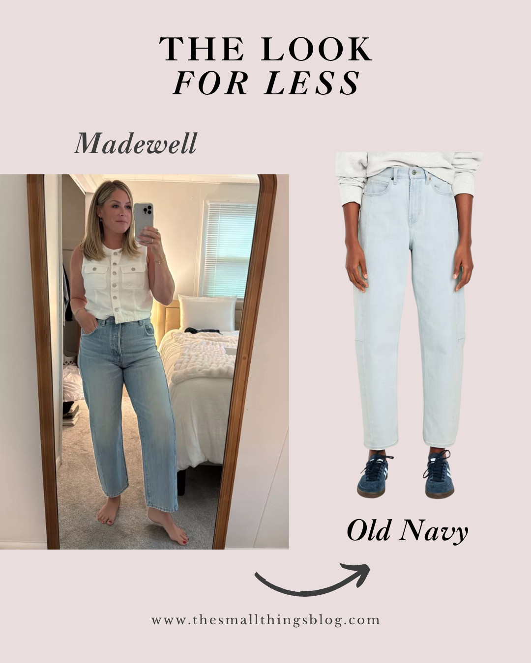 look for less, daily dupe, madewell, old navy, barrel jeans. use code SUMMER for 25% off at checkout! 

 

#LTKSaleAlert #LTKFindsUnder50 #LTKStyleTip