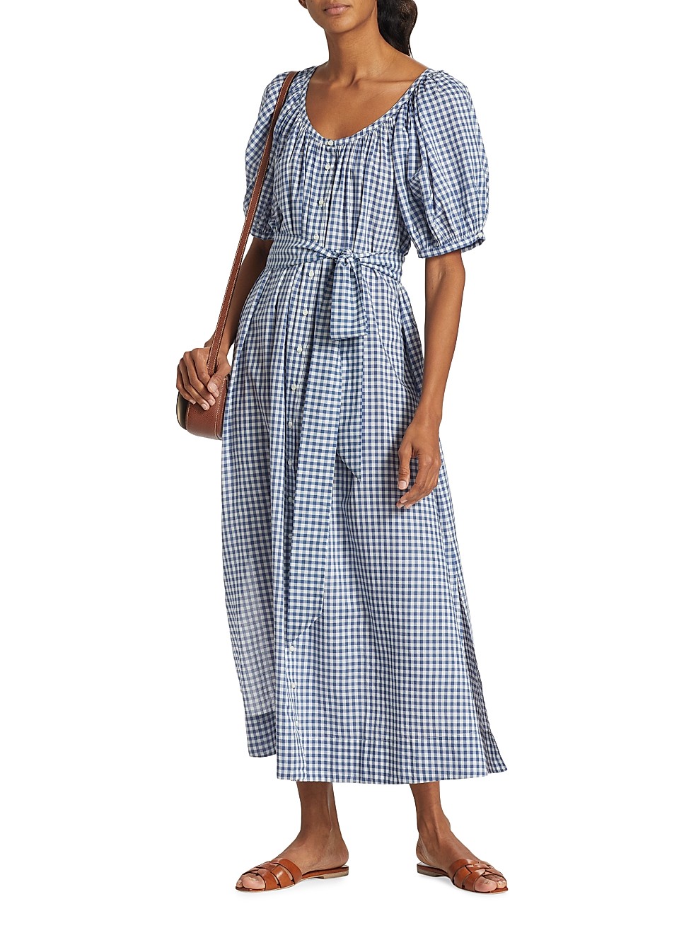 Juno Belted Gingham Maxi Dress | Saks Fifth Avenue
