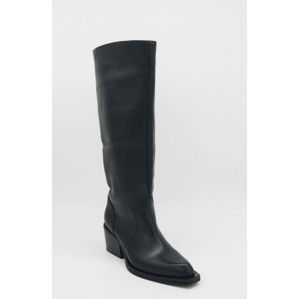 STIVALI NEW YORK Runaway Knee High Leather Boots in Black at Nordstrom, Size 5 | Nordstrom