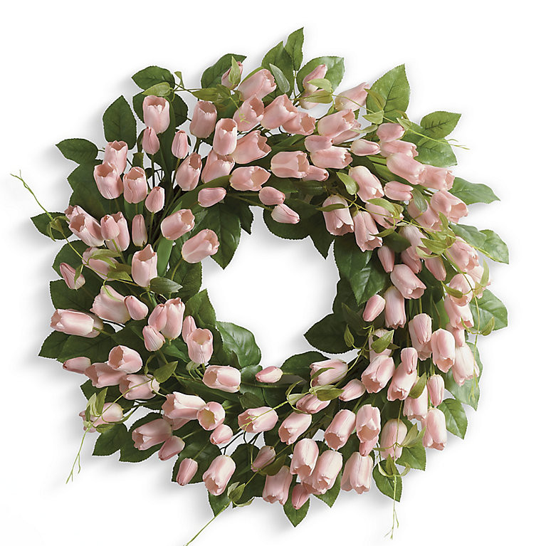 Blooming Tulip Wreath | Grandin Road | Grandin Road