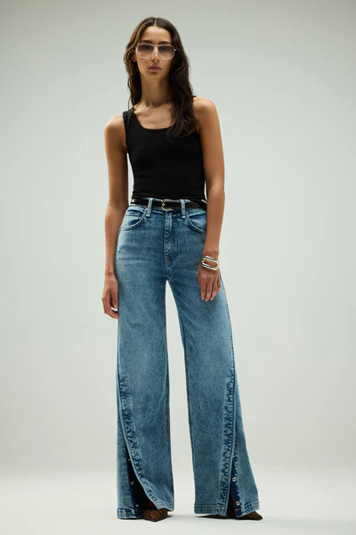James High-Rise Wide Leg Jean With Forward Seam | Hudson Jeans