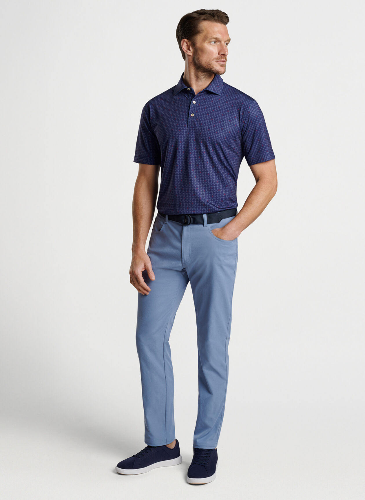 Skull In One Performance Jersey Polo | Peter Millar