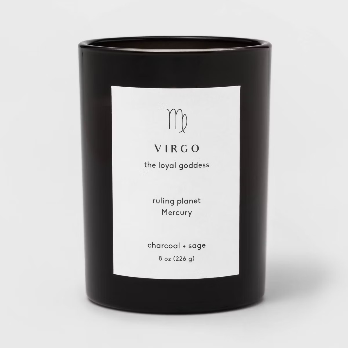 8oz Glass Jar Zodiac Candles Black - Threshold™ | Target