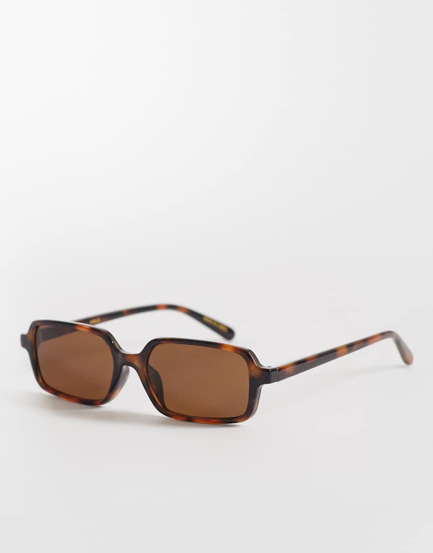 Mango square sunglasses in brown | ASOS (Global)