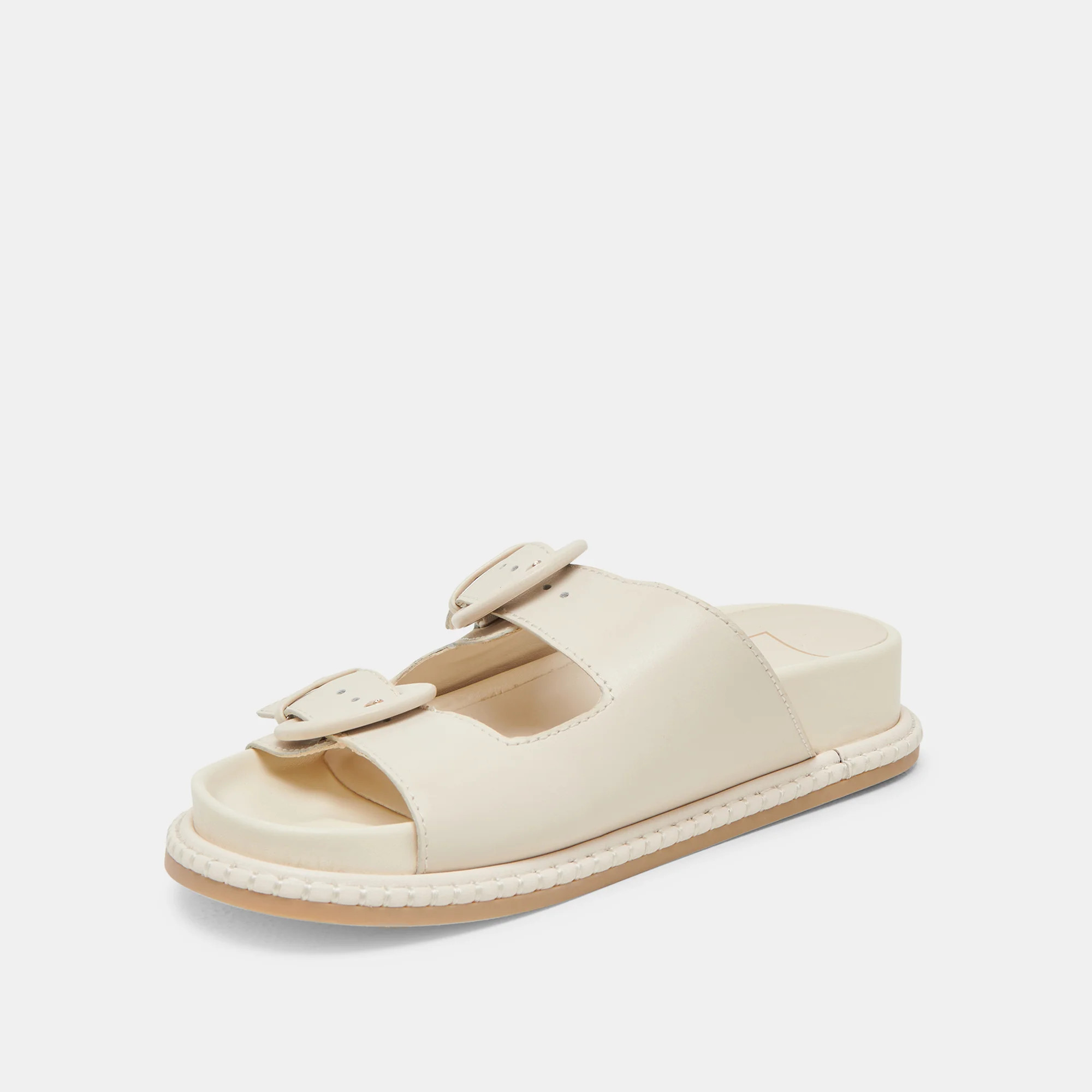 SHAUNY SANDALS BONE LEATHER | DolceVita.com