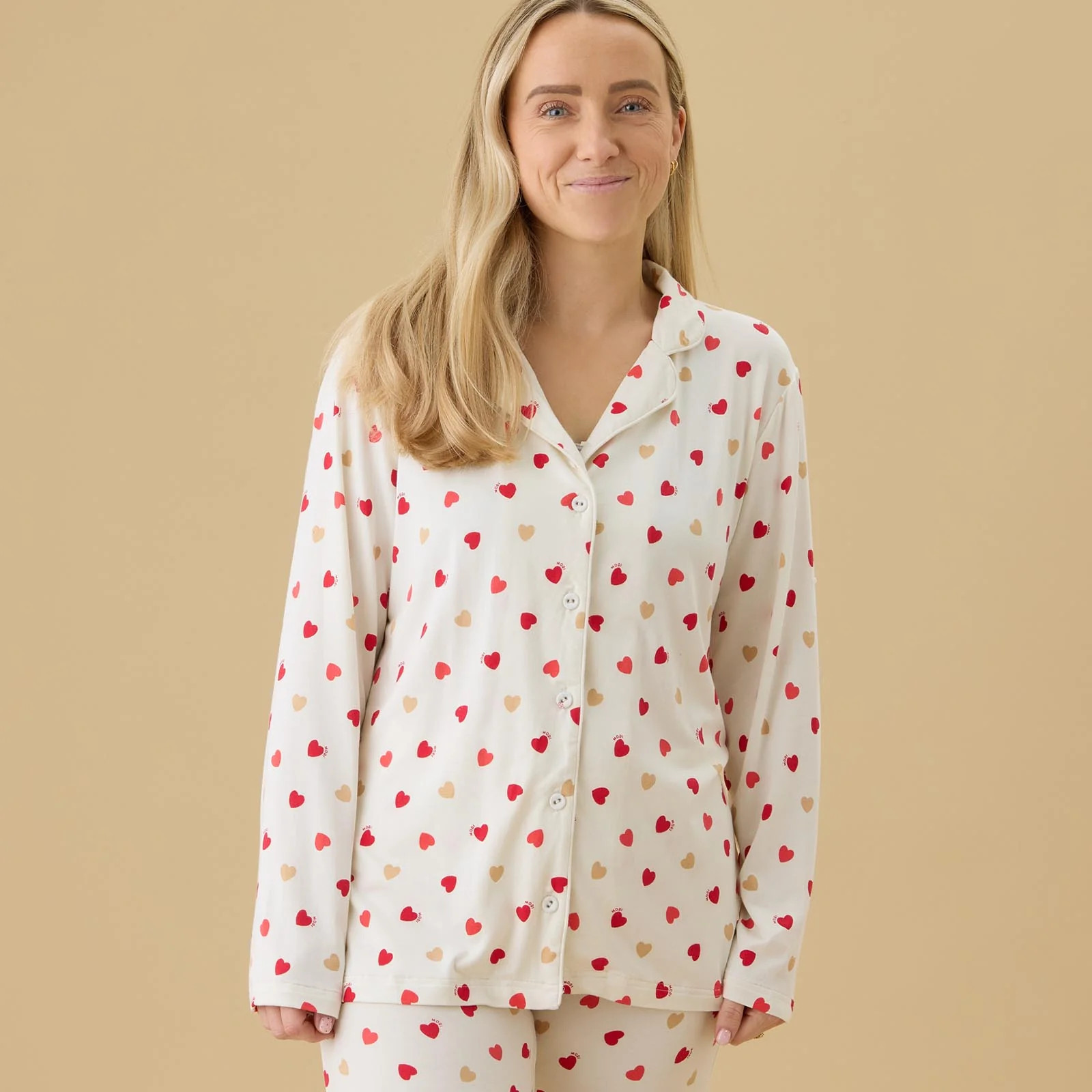 Women's Love Hearts Pajama Set | Baby Mori (US)