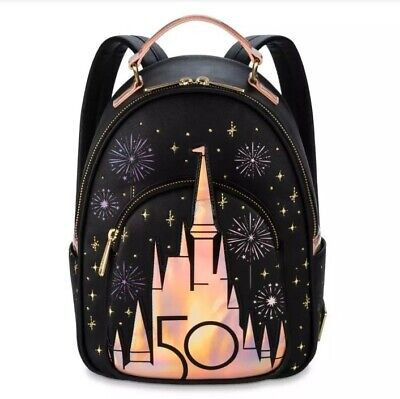 Disney Loungefly 50th Anniversary Grand Finale Castle Backpack GOLD LIMITED Nwt | eBay US