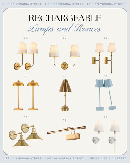 Rechargeable lamps and sconces are having a moment and I am here for it! The perfect way to add ambient lighting when you don’t have an outlet or hardwired mounts available! We own several cordless rechargeable lamps and love them all!
.
#ltkhome #ltkfindsunder50 #ltkfindsunder100 #ltkseasonal #ltkstyletip #ltksalealert library lighting, den lights, mood lighting, cordless lights #LTKhome #LTKfindsunder50

#LTKSeasonal #LTKSaleAlert #LTKHome