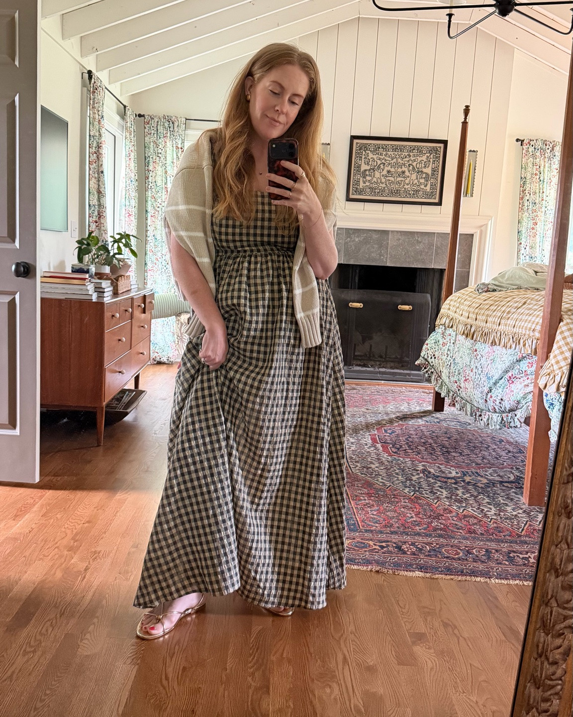wearing a size 8 in the dress went up to large in sweater for oversized look

#LTKdayinmylife #LTKootd #LTKmomlife