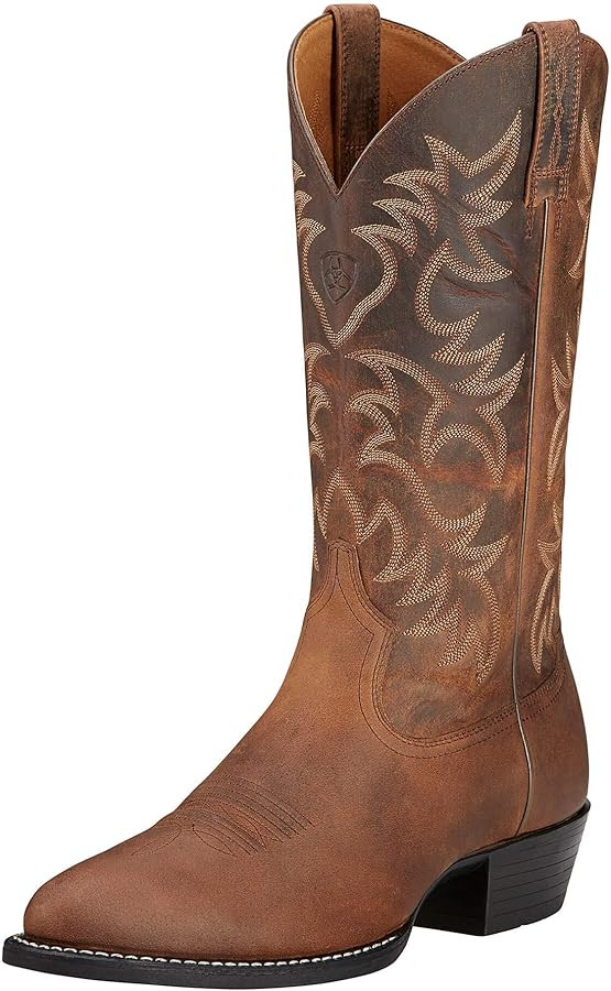 Ariat Men's Heritage Western R Toe Cowboy Boot | Amazon (US)