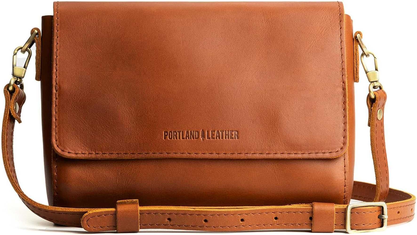 Portland Leather Goods Metro Crossbody Bag for Women – Handmade from from the Finest Full-Grain... | Amazon (US)