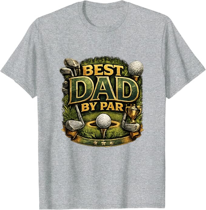Best Dad By Par Golf Design Funny Father’s Day T-Shirt | Amazon (US)
